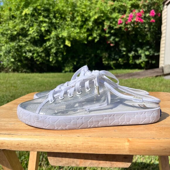 Keds x Kate Spade New York Clear Kickstart Mule Sneakers Size 7 - Picture 2 of 7